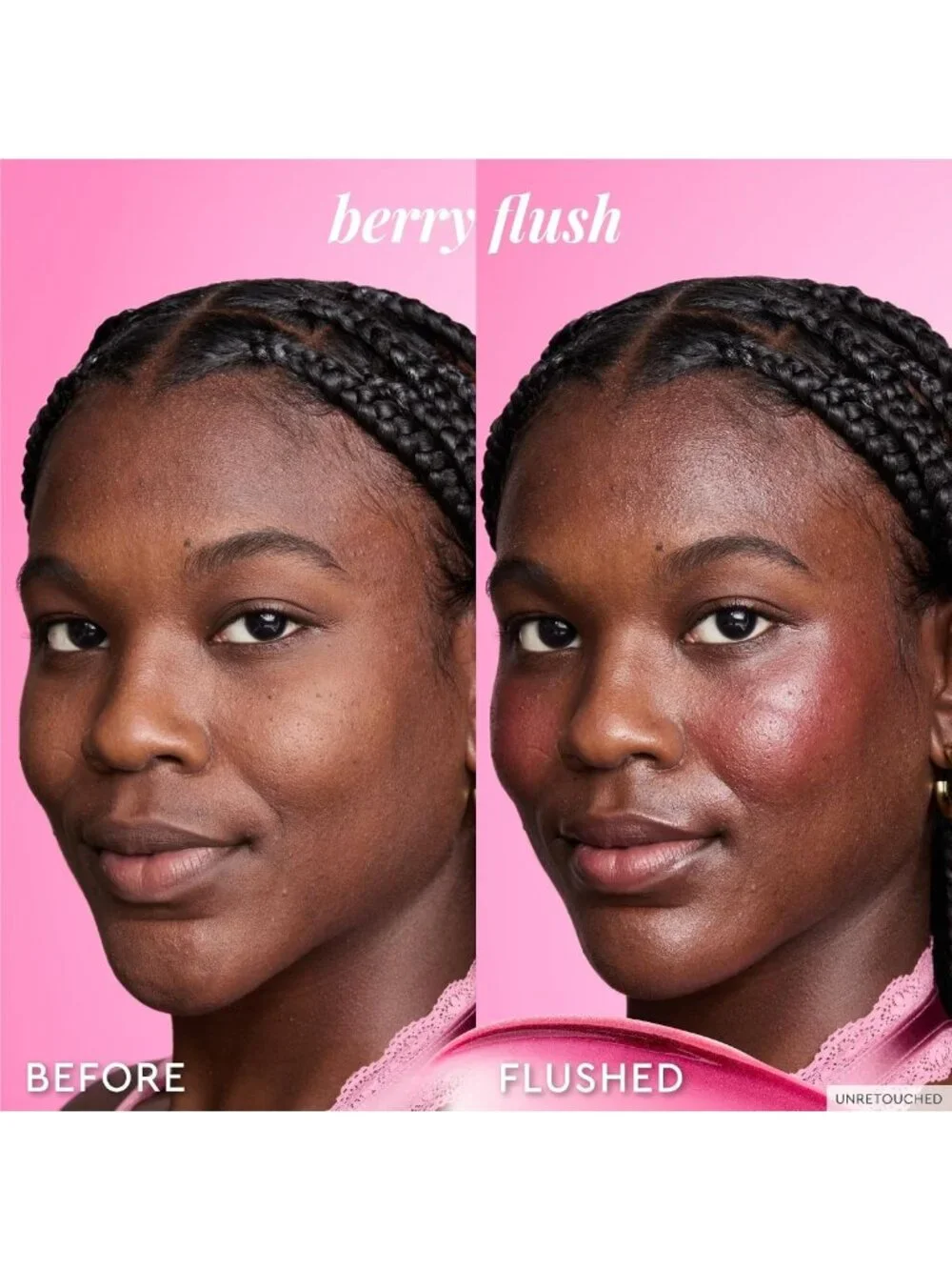 Dewy Flush Tinted Liquid Blush Serum - Hydrating, Buildable Berry Plum Tint for